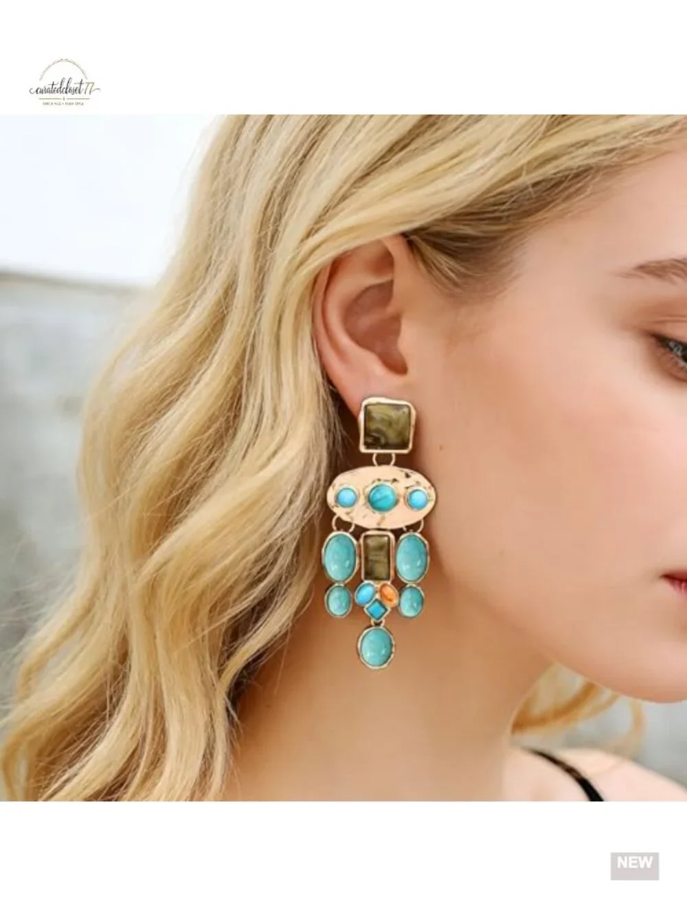 Boho Chandelier Drop & Dangle Earrings Vintage Statement Hippie Jewelry